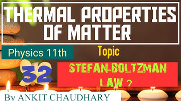 STEFAN-BOLTZMAN LAW 🔥 | Thermal Properties of Matter Part - 32 | Class 11 Physics