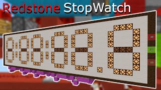 Speedrunning Stopwatch with Redstone