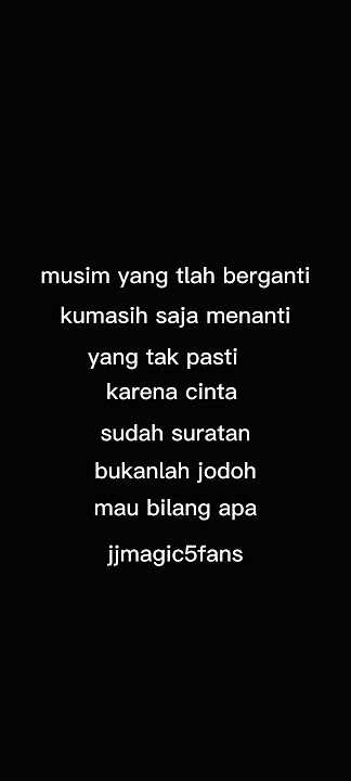 Lirik lagu 'MAU BILANG APA' Afanda5