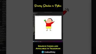 How to draw Shinchan in Python