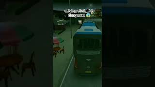 night drive😱#shorts #bussimulation#busgame #simulation#subscribe  #simulator#bus#driving