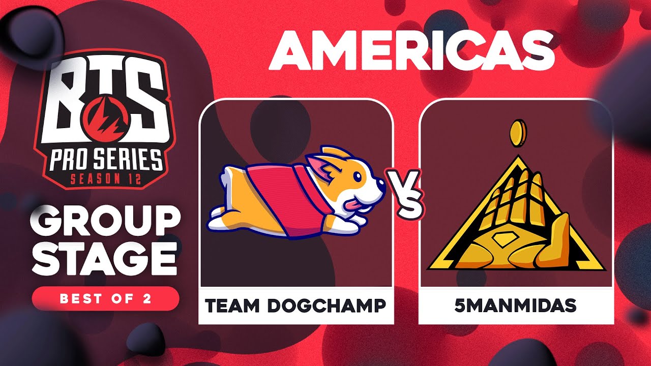 DogChamp vs 5ManMidas Game 1 - BTS Pro Series 12 AM: Groups w/ Kmart & ET