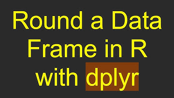Round a Data Frame in R with dplyr