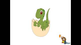 How to draw Baby Velociraptor | Jurassic World