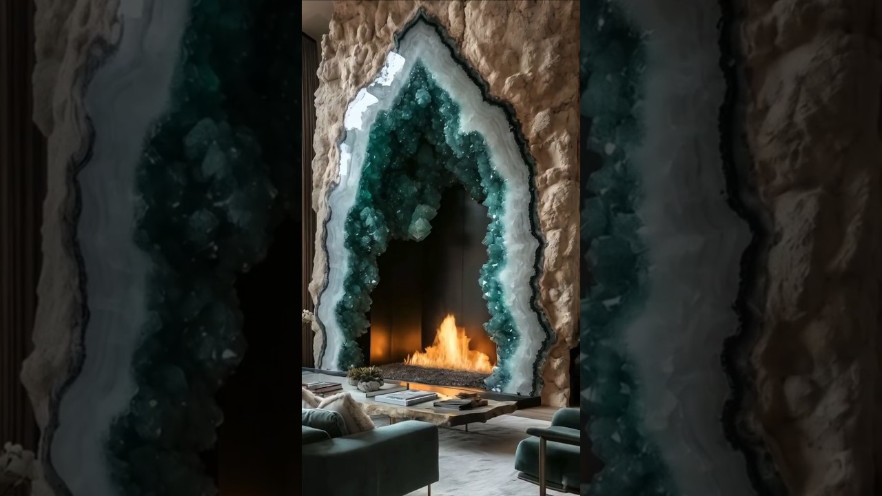 🔥 Mind-Blowing Crystal Fireplace 🤯😍