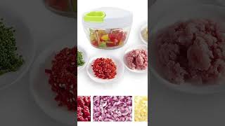Manual Hand Chopper Pull Cord Vegetable Cutter | Onion Garlic Food Processor