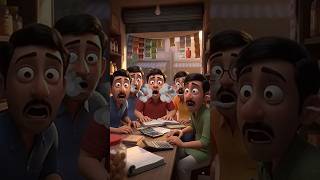 चार यार चाय वाला चाय दुकान ☕ #ai #cartoon #aivideo #animation #aivideo