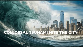 Celebrity I Stimulated Colossal Tsunami that Destroys City in Seconds 🌊 | AI Short #tsunami #tornado #aishorts Wealth
