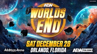 ON SALE NOW! Close out 2024 at AEW w/ AEW Worlds End! Saturday, December 28th in Orlando, FL!
