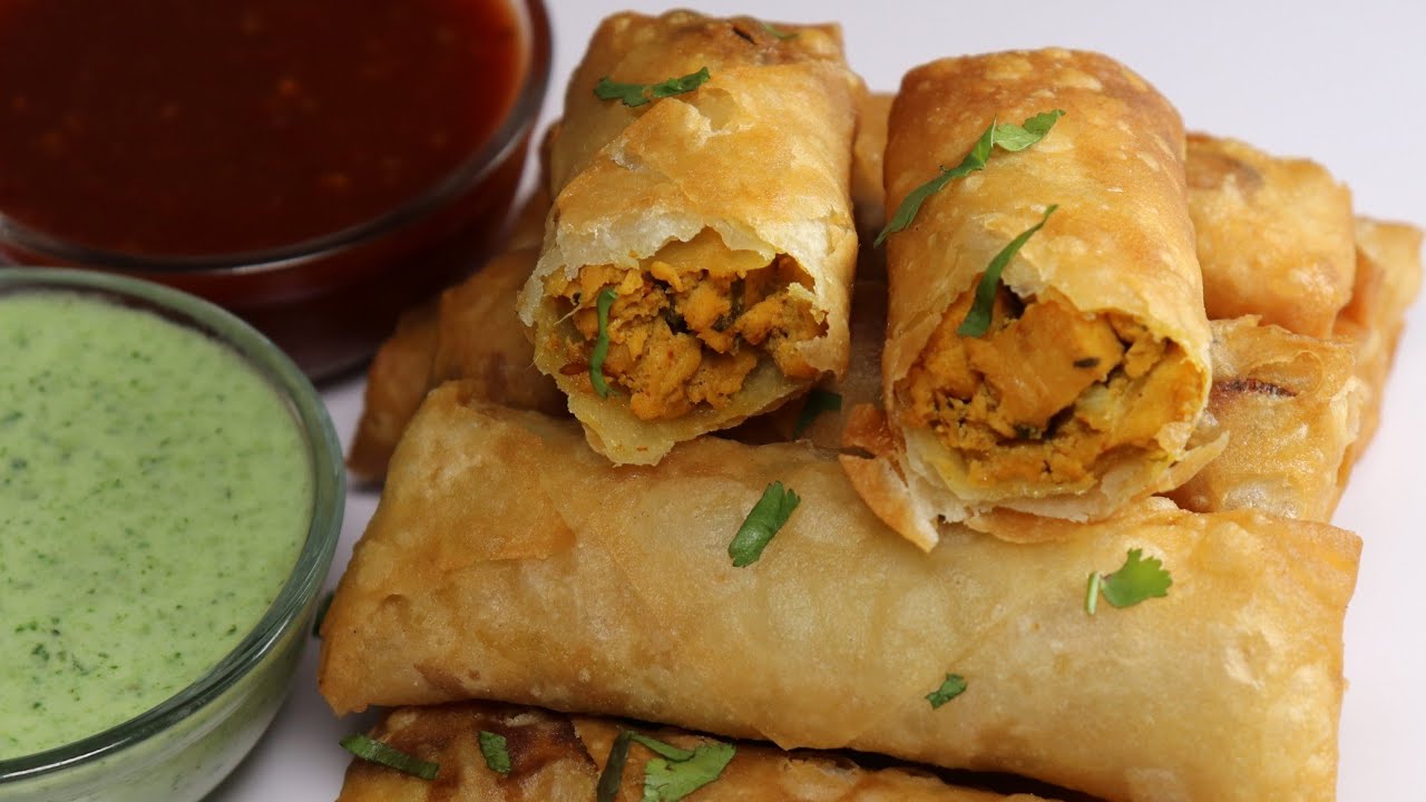 Crispy Chicken Roll(Ramzan Special)By Recipes of the World YouTube