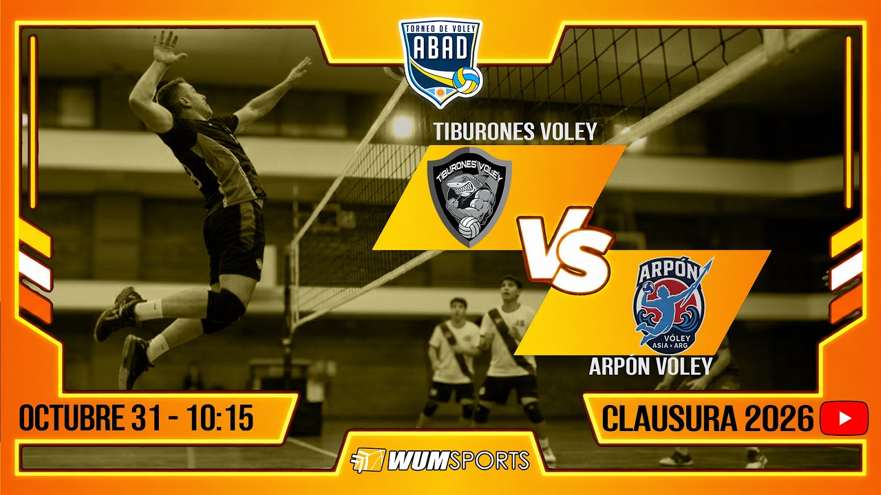 ¡TIBURONES VOLEY vs ARPÓN VOLEY 🏐🏐🏐! /ABAD Voley'26/ CLAUSURA!!ÚNETE AL STREAM!! 🏐🔥