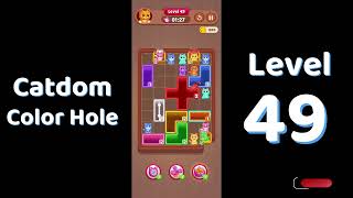 Catdom Level 49 walkthrough | Color Hole 🐱🕳️| Solutionguruji