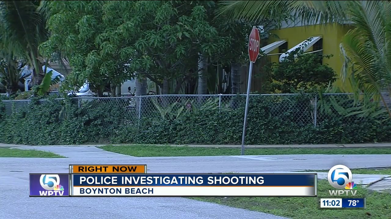 Man injured in Boynton Beach shooting - YouTube