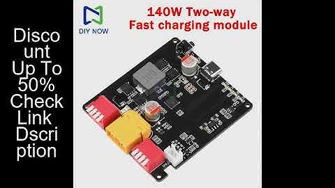 140W Bidirectional Fast Charging Module Buck-Boost 2-6S Lithium Battery Charging Board Ip2366 With A