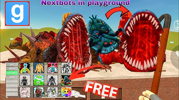 NEXTBOTS PLAYGROUND MOD|| NEW CHARACTERS DOWNLOAD|| NEW UPDATE|| GMOD VIDEOS|| #roblox #sonic