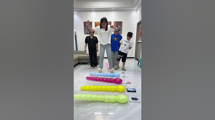 踩气球大挑战！ #家庭 #funny #challenge #亲子 #搞笑