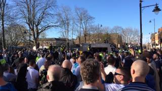 Away Fans North London Derby Tottenham Hotspur v Arsenal London