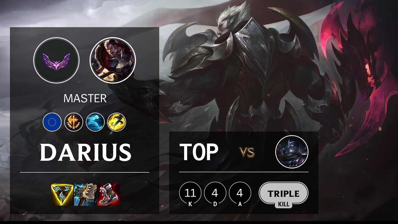 Darius Top vs Shen - EUW Master Patch 12.4