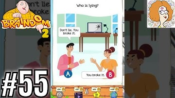 Braindom 2 Riddles Level 55 - Who is lying? Solution Walkthrough