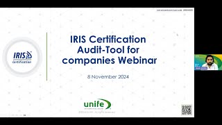 IRIS Audit Tool webinar | 8 November 2024