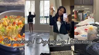 First day living alone | organize & clean with me + essential finds| First Meal