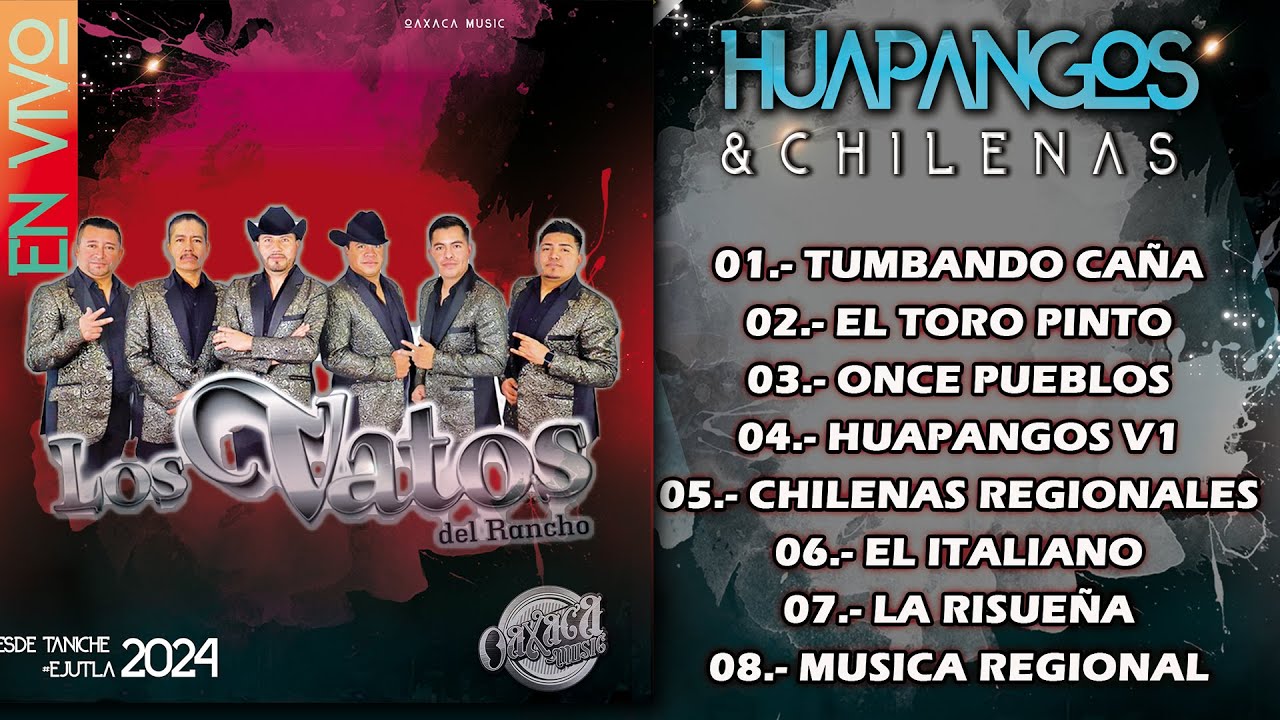 ✔ LOS VATOS DEL RANCHO - ♬ Mix 2024 - ❤ PUROS HUAPANGOS & CHILENAS [En Vivo - Taniche Ejutla]