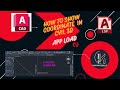 How to show coordinate in civil 3D//App load//EN command