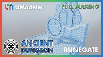 3D Modeling in Unity - Full Making Video of Modeling a RuneGate A in the Ancient Dungeon