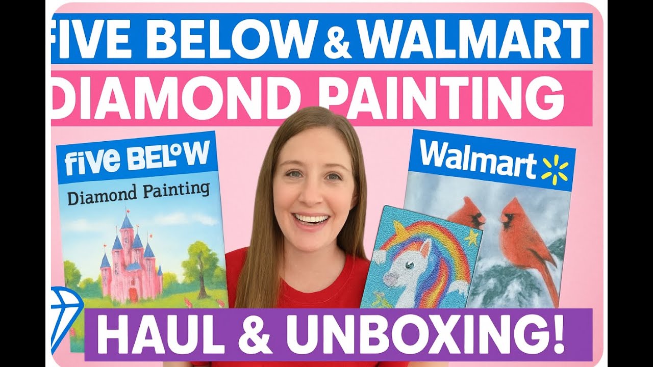 Распаковка и выкладка алмазных картин Five Below и Walmart! Бюджетные находки 💎🛍