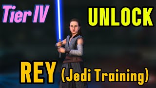 Rey (Jedi Training) Journey – Tier 4 Guide in Description | 5-Wave Battle Walkthrough | SWGOH