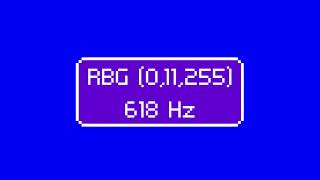 #62 RBG 0,11,255 ~ 618 Hz