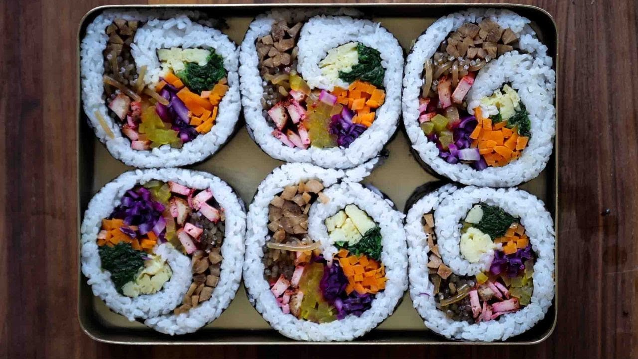 How to make 3 healthy and beautiful Korean #kimbap recipes - YouTube