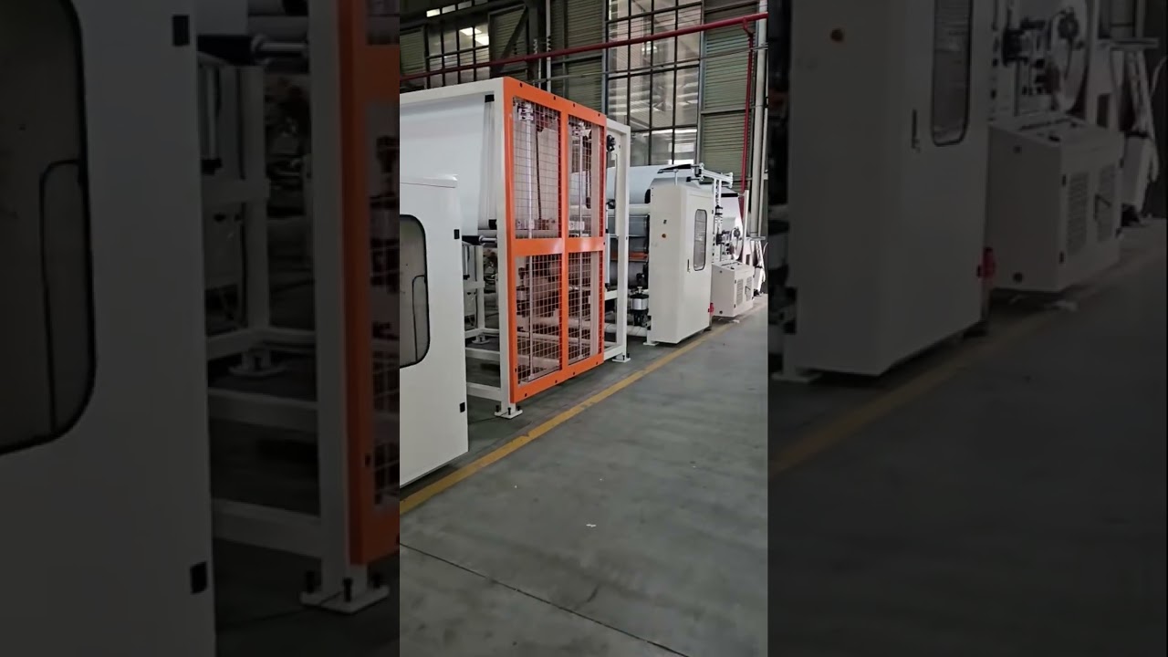 Automatic color printing glue lamination kitchen towel machine 