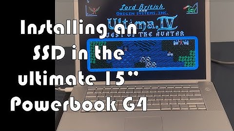 Adding an SSD to the ultimate 15" Powerbook G4