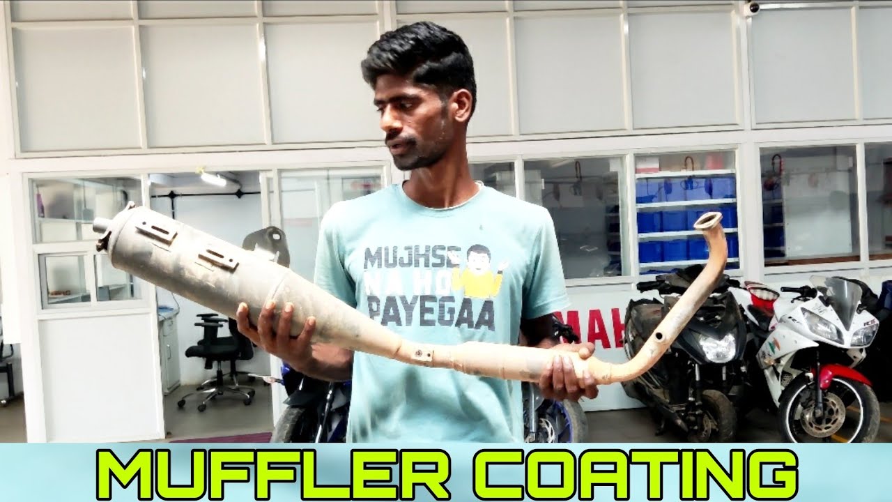 R15v3 muffler powder coating raghudsp tamil YouTube