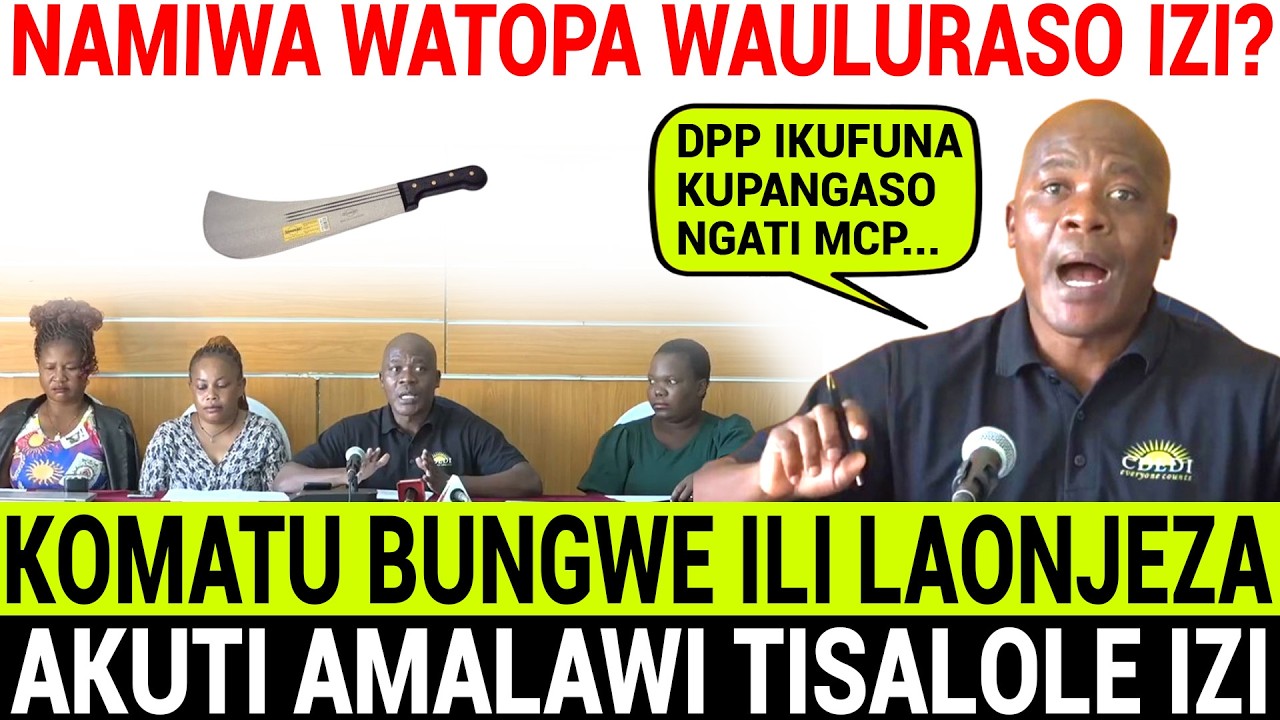 NAMIWA WANG'ALURA CHIPANI CHAKE CHA DPP MPAKA WAULURASO IZI......... AKUTI AMALAWI APANGE IZI LERO?
