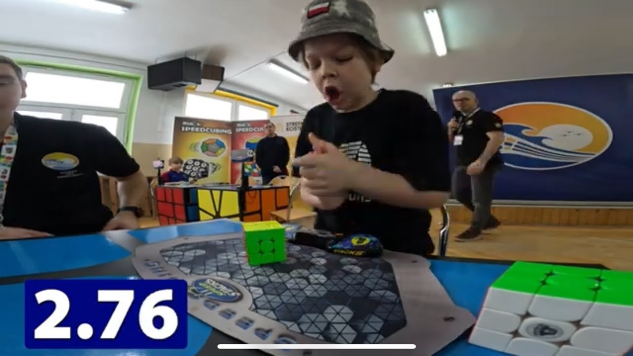 2.76 Teodor Zajder World Record 3x3 Solve