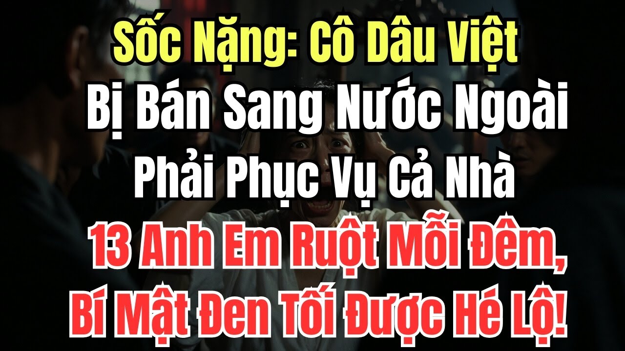 Sốc Nặng: Cô Dâu Việt Bị Bán Sang Nước Ngoài Phải Phục Vụ Cả Nhà 13 Anh Em Ruột Mỗi Đêm, Bí Mật Đen