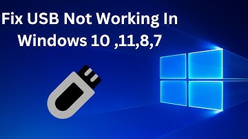 ✅ How To Fix USB Not Working In Windows 10 ,11,8,7  ( 5 Ways 2023)