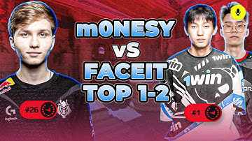 CS2 POV | m0NESY vs FACEIT TOP 1 and TOP 2 (Anubis) Solo Q 38-18