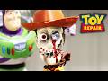 BROKEN Woody from Toy Story 2 saved and restored by Awesome Restorations