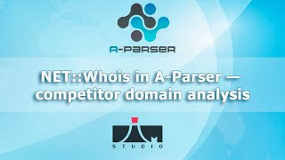 NET::Whois in A-Parser — competitor domain analysis screenshot 5