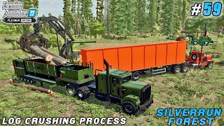 Timber Chipping with the Beast Chipper Trailer | Silverrun Forest | Farming simulator 22 | ep #59