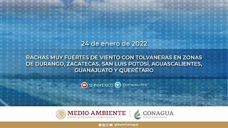 24 De Enero De 2022 800H Pronóstico Del Tiempo