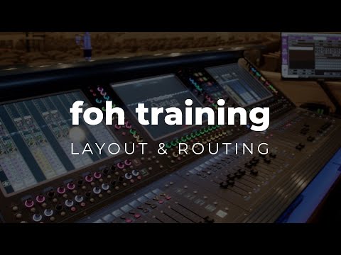 Console Layout, Routing & Channel Strip | FOH Training