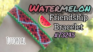 Watermelon 🍉 Friendship Bracelet [#73245] Intermediate Tutorial