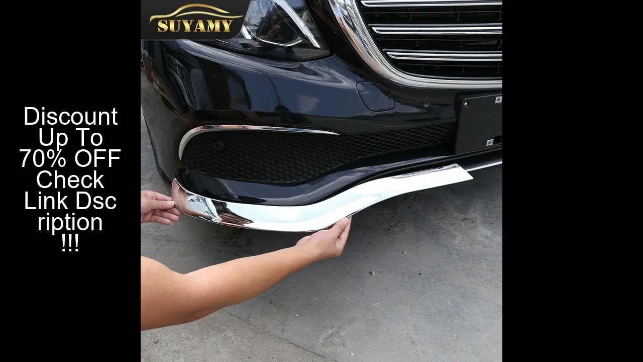 Car Front Bumper Chrome Trim ABS Molding For Mercedes Benz E Class W213 2016-2019 Car-Styling Access