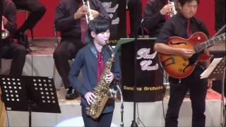 上手すぎる驚異の中学2年生ジャズサックス奏者 山野琴美14才 「闘牛士のマンボ」(福岡県飯塚市）