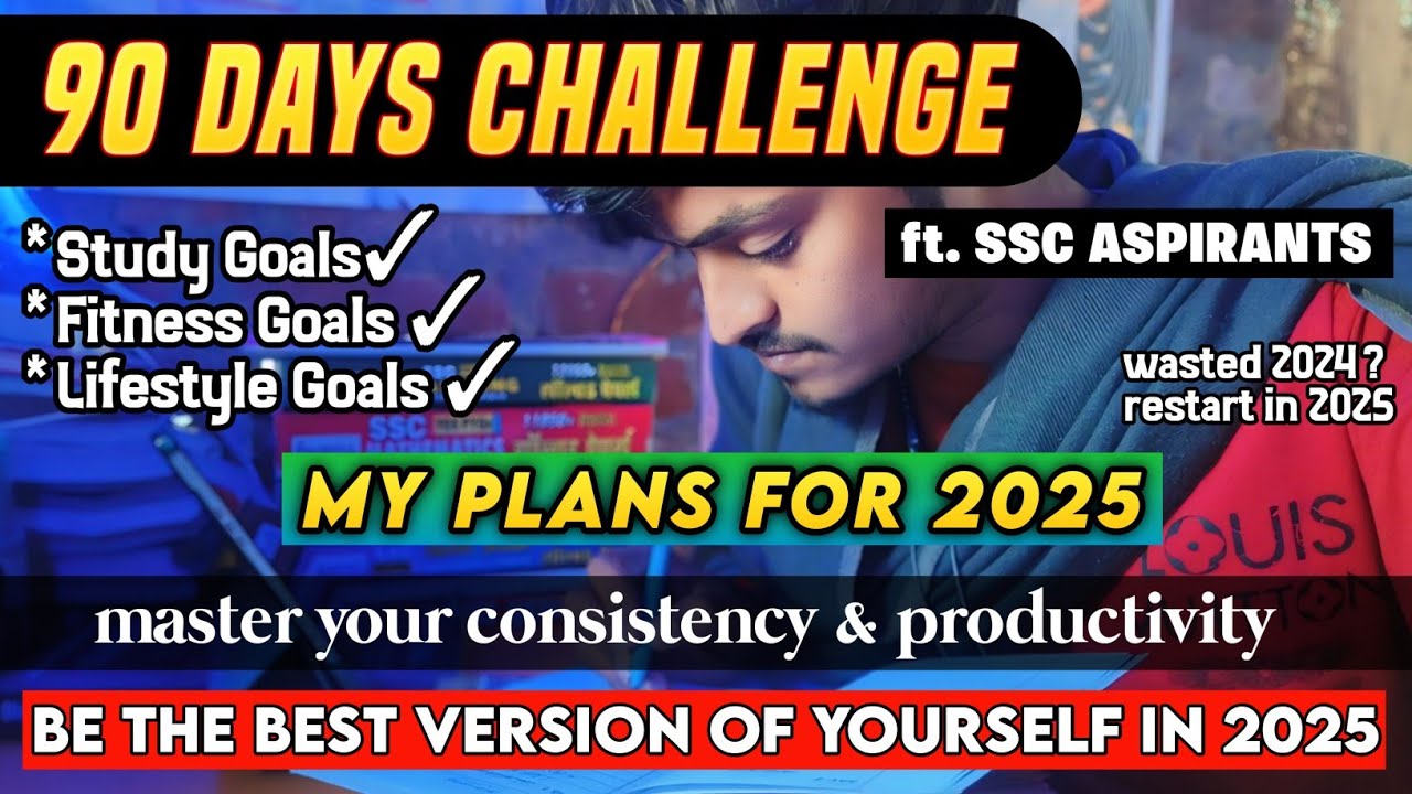 90 DAYS CHALLENGE FOR 2025 ft. SSC CGL ASPIRANTS ⚡#cgl #motivation # ...