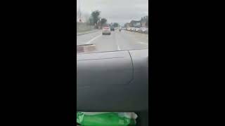 Garda (National Police) Escort Emergency Ambulance Through Heavy Traffic